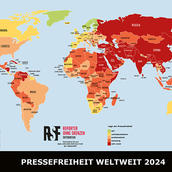Österreich bei Pressefreiheit auf Platz 32 abgerutscht