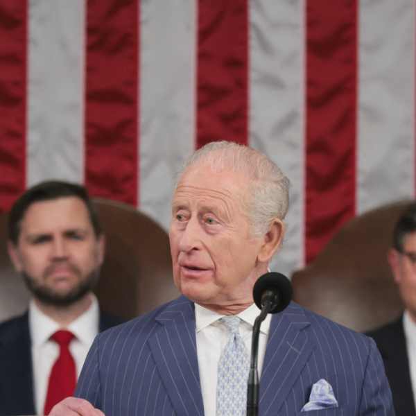 König Charles hielt eine Rede im Kongress von den USA