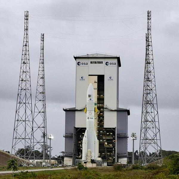 Galileo-Satelliten starteten von Europas Weltraum-Bahnhof