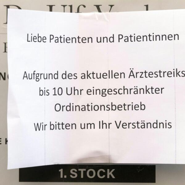 Warnstreik der Ärzte und Ärztinnen in Kärnten