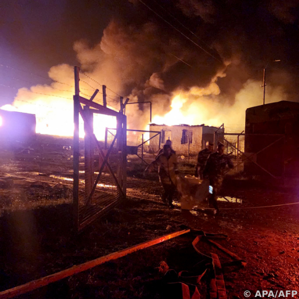Viele Opfer bei Explosion von Treibstoff-Lager in Berg-Karabach
